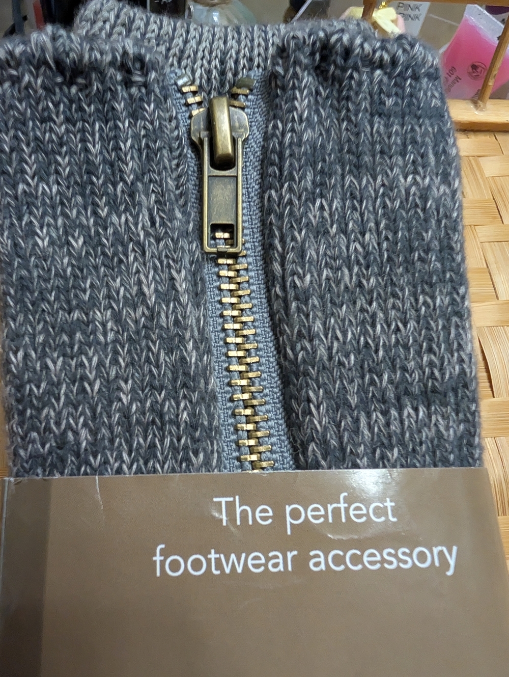 Simply Noelle "Zip It" Leg Warmers – Dark Grey NWT - Picture 6 of 7